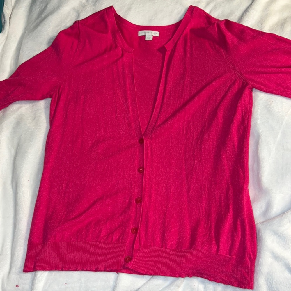 NY&Co Hot Pink cardigan